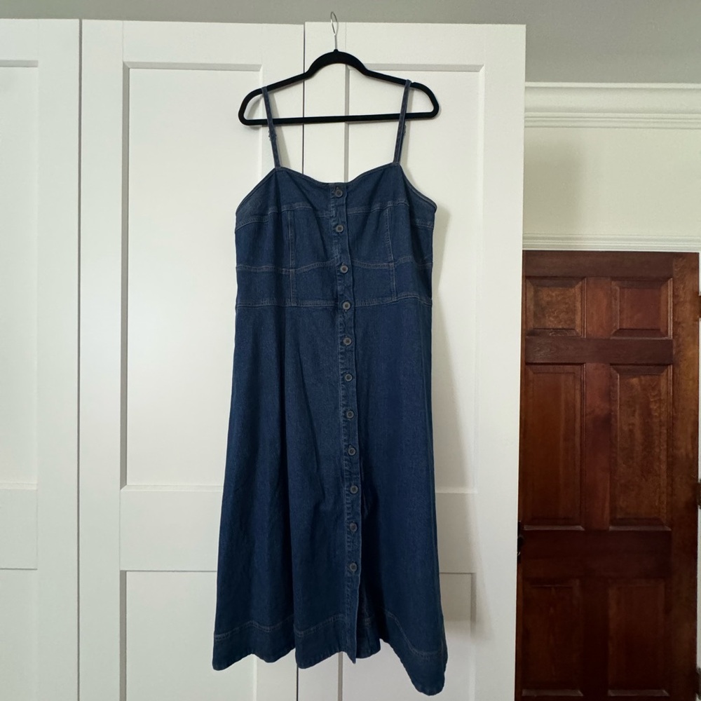 Universal threads spaghetti strap denim dress